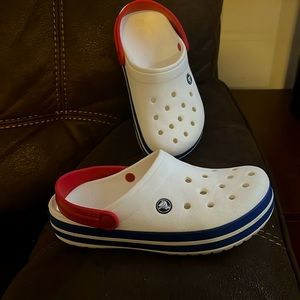 COPY - Red white and blue crocs